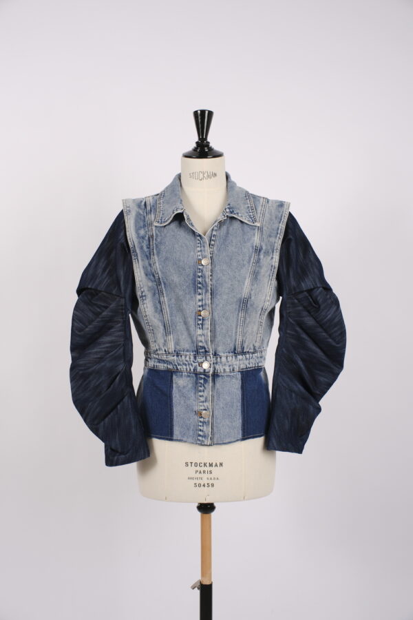 Veste denim bleu clair