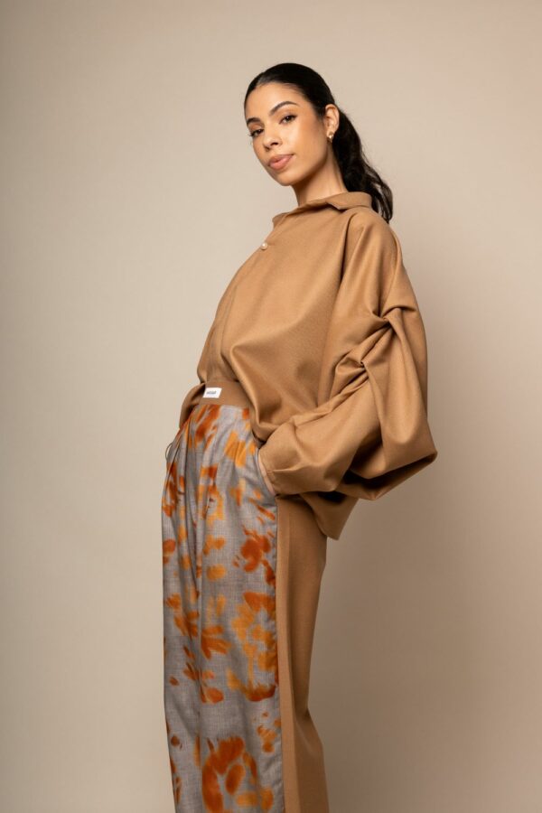CHEMISIER OVERSIZE CARAMEL – Image 2
