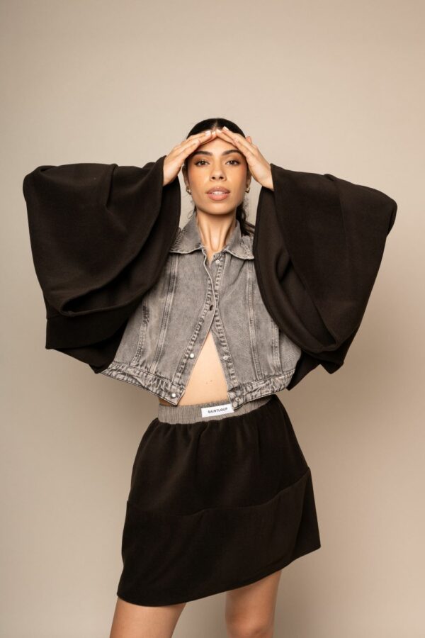 VESTE BICOLORE STRUCTURÉE – Image 5