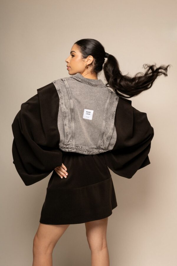 VESTE BICOLORE STRUCTURÉE – Image 4