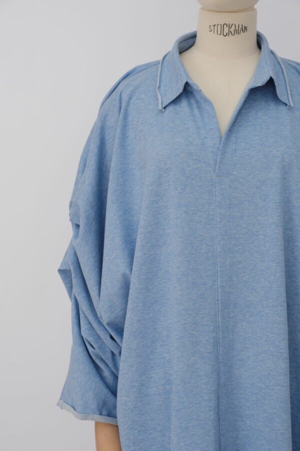Robe Jersey - Bleu Chiné – Image 4