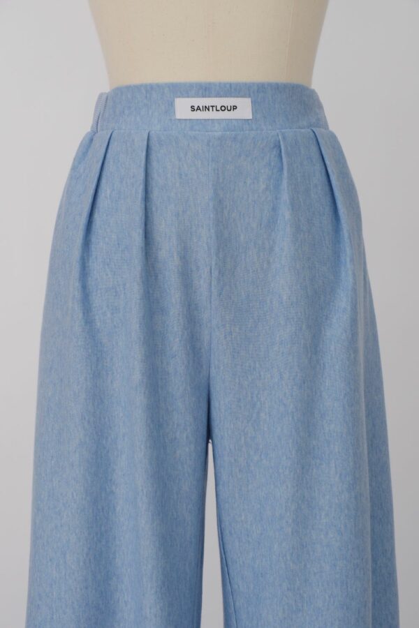 Pantalon Large Jersey - Bleu Chiné – Image 3