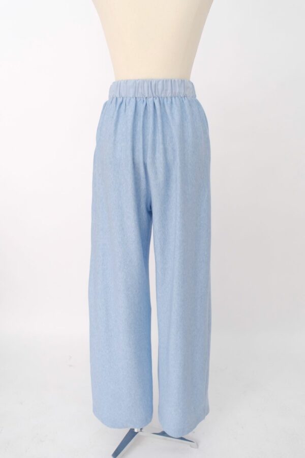Pantalon Large Jersey - Bleu Chiné – Image 2