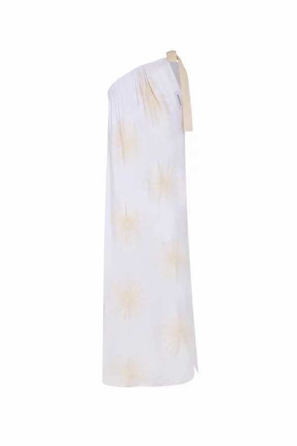 Robe longue en coton asymétrique – Image 2