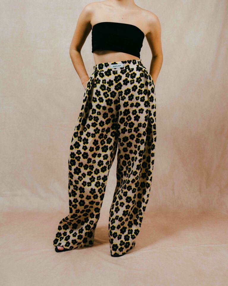 Pantalon Barrel Imprimé