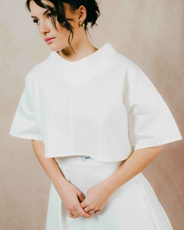 Top Col Cheminée Texturé