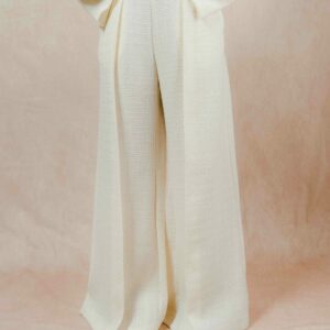 Pantalon Palazzo Tweed