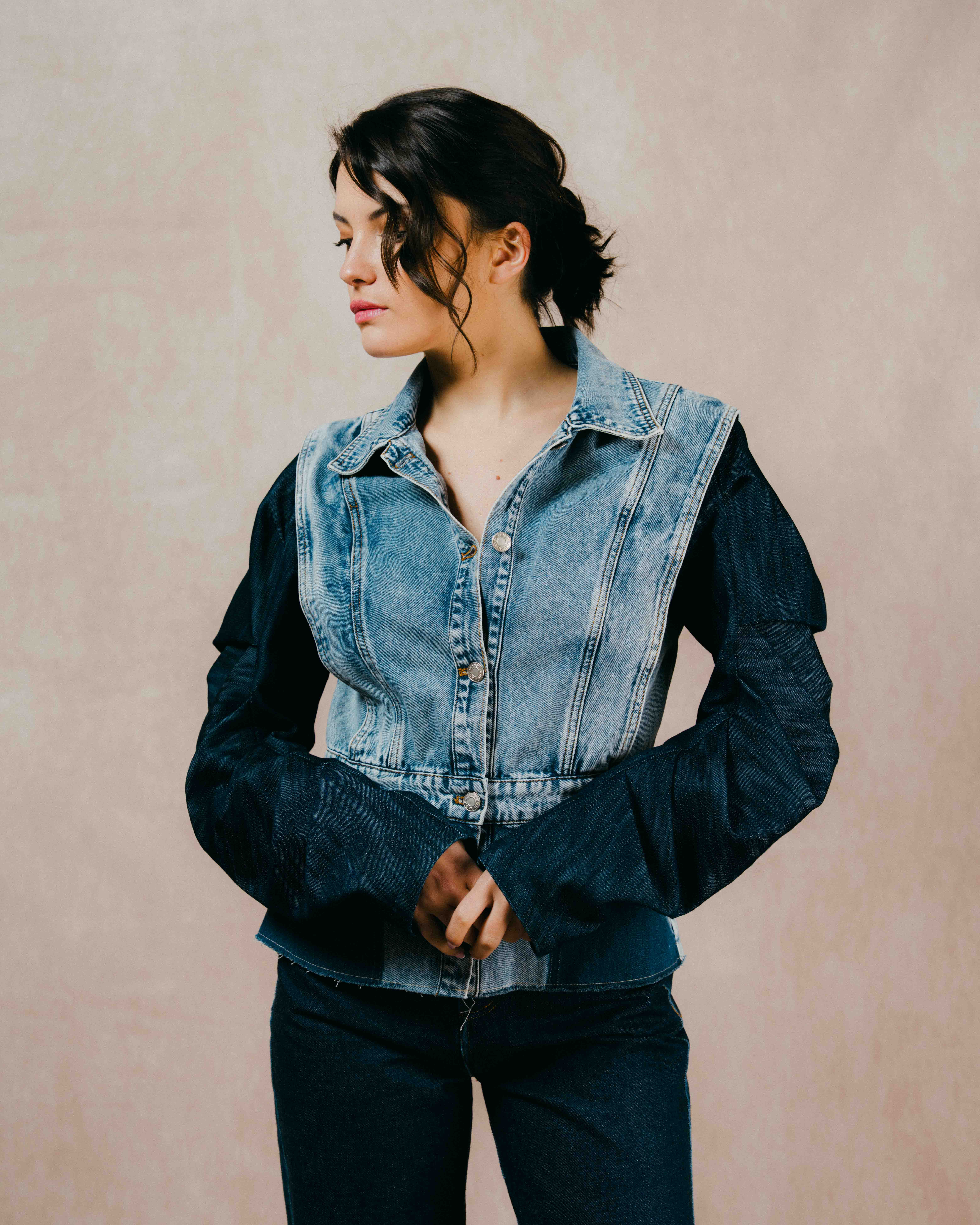 Veste Denim Structurée