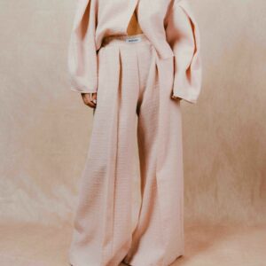 Pantalon Palazzo Tweed